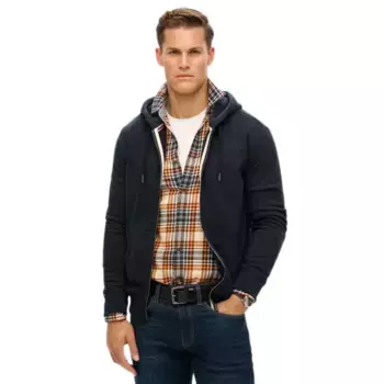 Толстовка Superdry Essentials Logo M2014128A full zip, синий