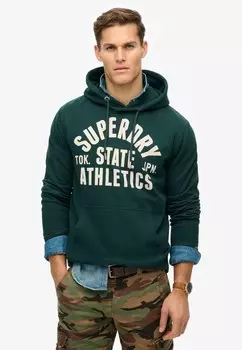 Толстовка Superdry Essentials, темно-зеленый