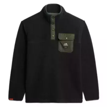 Толстовка Superdry Fuji half zip, черный
