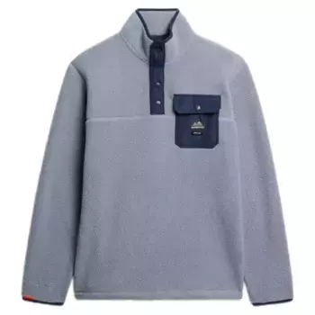 Толстовка Superdry Fuji half zip, синий