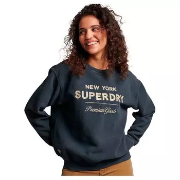Толстовка Superdry Luxe Metallic Logo, черный