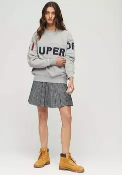 Толстовка Superdry ЛЫЖА, цвет grey marl