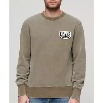 Толстовка Superdry Mechanic Loose Fit Crew, коричневый