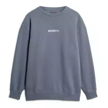 Толстовка Superdry Micro Logo Graphic Loose, синий