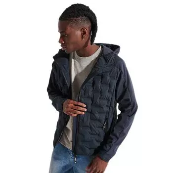 Толстовка Superdry Mountain Hybrid Full Zip, синий