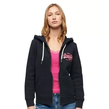 Толстовка Superdry Neon Vl Graphic Full Zip, розовый