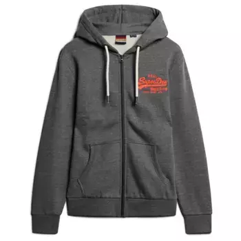 Толстовка Superdry Neon Vl Graphic full zip, серый