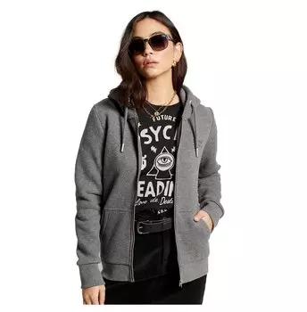 Толстовка Superdry Orange Label Classic Full Zip, серый