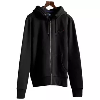 Толстовка Superdry Orange Label Classic NS Full Zip, черный