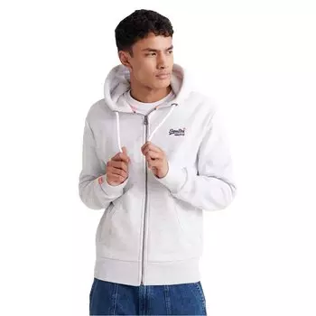 Толстовка Superdry Orange Label Full Zip, белый