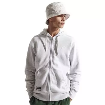 Толстовка Superdry Organic Cotton Code Essential Full Zip, серый