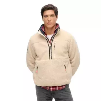Толстовка Superdry Outdoor half zip, бежевый