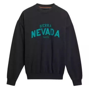 Толстовка Superdry Outdoor Location Loose Crew, черный