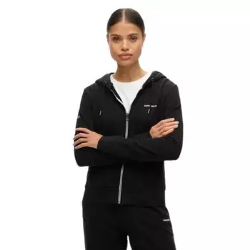 Толстовка Superdry Plain full zip, черный