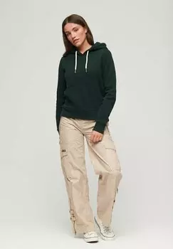 Толстовка Superdry РЕФЕЛЬНЫЙ ВИНТАЖНЫЙ ЛОГОТИП, цвет academy dark green