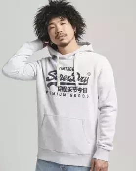 Толстовка Superdry "SDVINTAGE LOGO HERITAGE HOOD", серый