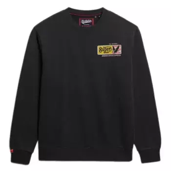 Толстовка Superdry Service Supply Loose Fit, черный