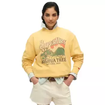 Толстовка Superdry Souvenir Graphic Loose, желтый