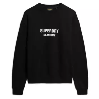 Толстовка Superdry Sport Luxe Loose, черный