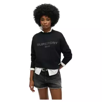 Толстовка Superdry Sport Luxe Loose, черный