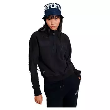 Толстовка Superdry Sportstyle Dolmon Funnel, черный