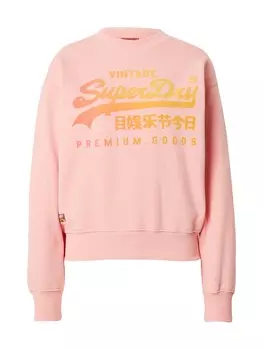 Толстовка Superdry, светло-розовый