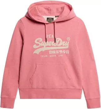 Толстовка Superdry, светло-розовый