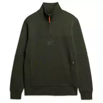Толстовка Superdry Tech half zip, зеленый