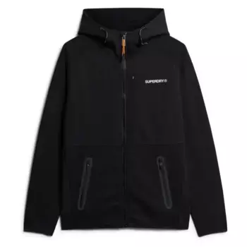 Толстовка Superdry Tech Logo full zip, черный