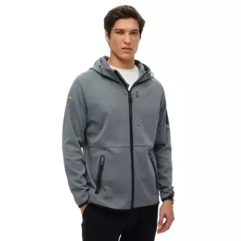 Толстовка Superdry Tech Logo full zip, серый