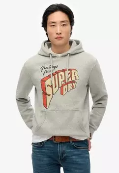 Толстовка Superdry, темно-серый