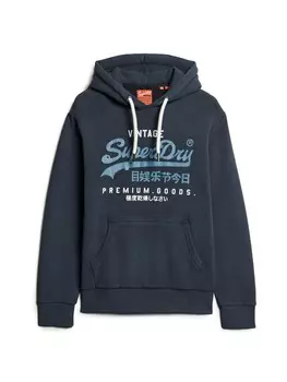 Толстовка Superdry, темно-синий