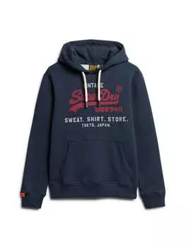 Толстовка Superdry, темно-синий
