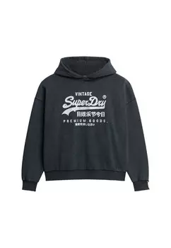 Толстовка Superdry, темно-синий