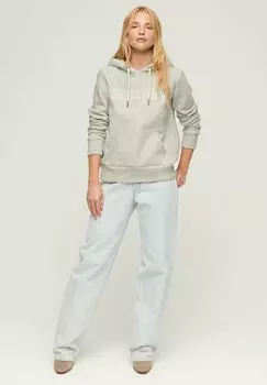 Толстовка Superdry TONAL EMBROIDERED LOGO, цвет glacier grey marl