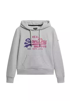 Толстовка Superdry TONAL VL GRAPHIC FLAKE, цвет hellgrau