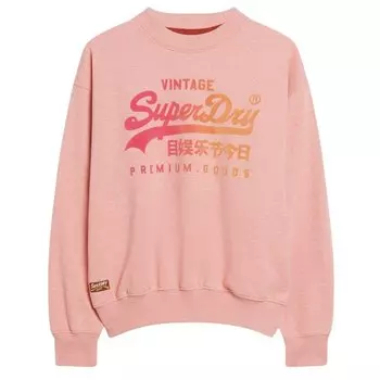 Толстовка Superdry Tonal Vl Loose, розовый