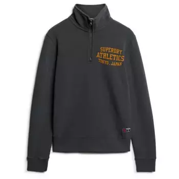 Толстовка Superdry Track & Field Graphic half zip, черный