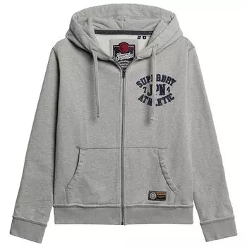 Толстовка Superdry Vintage Athletic Full Zip, серый