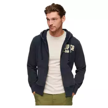 Толстовка Superdry Vintage Athletic full zip, синий