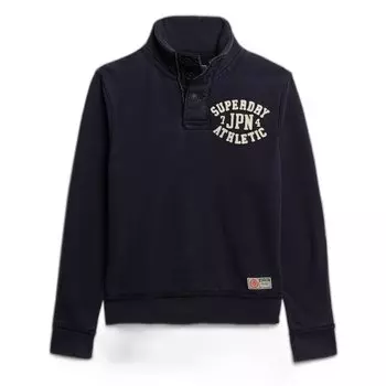 Толстовка Superdry Vintage Athletic Henley Half Zip, синий