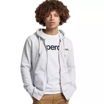 Толстовка Superdry Vintage CL Classic Full Zip, серый