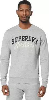 Толстовка Superdry Vintage Gym Athletic Crew, цвет Athletic Grey Marl