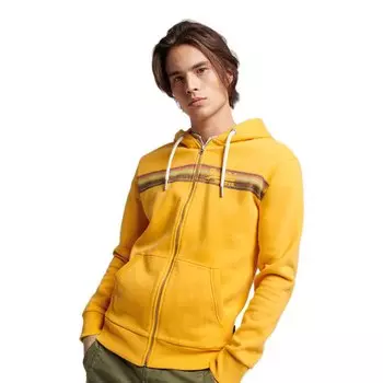 Толстовка Superdry Vintage Logo Cali Full Zip, желтый