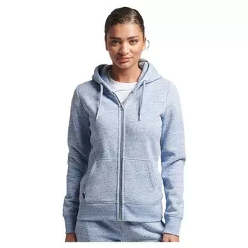 Толстовка Superdry Vintage Logo Emb Full Zip, синий