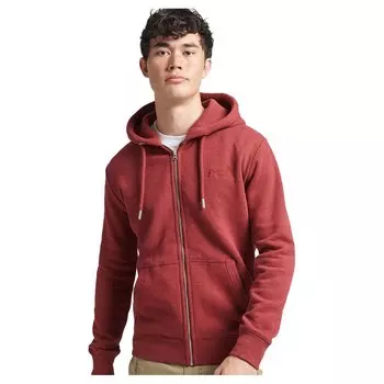 Толстовка Superdry Vintage Logo Emb Hood Full Zip, красный