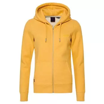 Толстовка Superdry Vintage Logo Emb Hood Full Zip, желтый