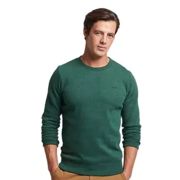Толстовка Superdry Vintage Logo Embroidered Crew, зеленый