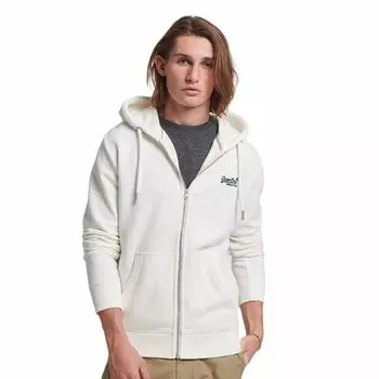 Толстовка Superdry Vintage Logo Embroidered Full Zip, белый