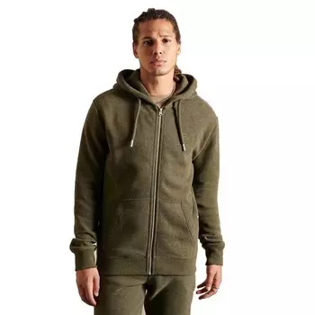 Толстовка Superdry Vintage Logo Embroidered Full Zip, коричневый